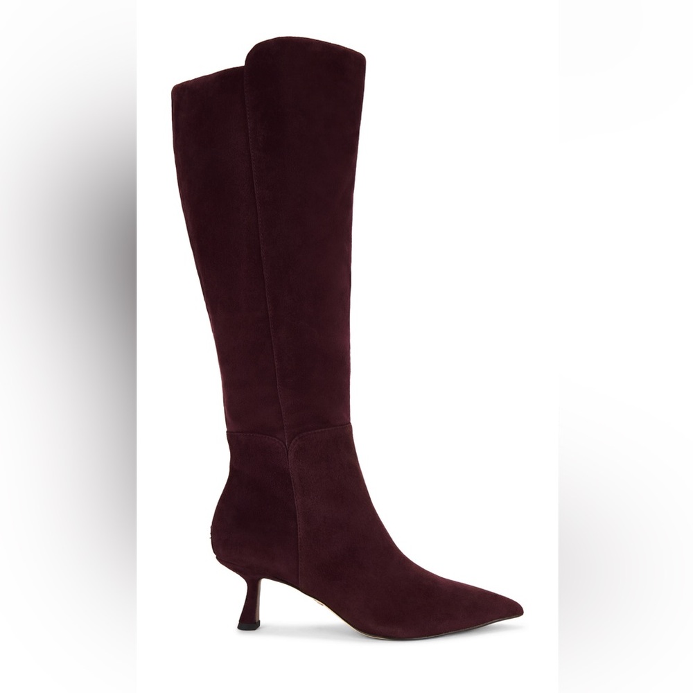 TAYLIN WIDE CALF BOOT IN PARISIAN PLUM  Sam Edelman NWT NIB